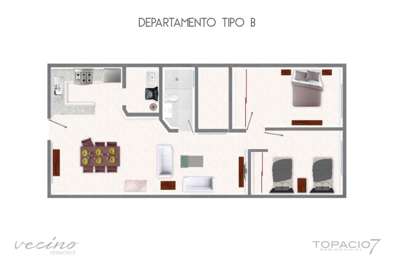 Topacio7 Residencial Boca del Río Esterno foto